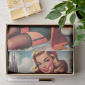 Schattige Winter Pin-up Tissuepapier (Geschenk)