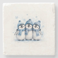 Schattige Winter Pinguïn Trio Blikje Koeler | Aard