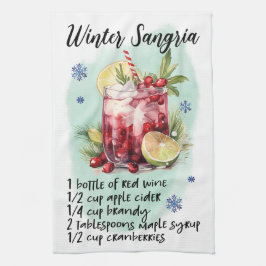Schattige Winter Sangria Kerst Drink Recept Theedoek