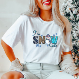 Schattige Winter Snowman T-shirt