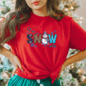 Schattige Winter Snowman T-shirt