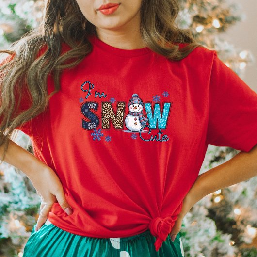 Schattige Winter Snowman T-shirt