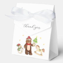Schattige Winter Teddybeer Sneeuwman Baby Shower