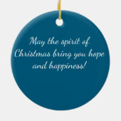 Schattige Winter Uil Familie Kerst Ornament (Achterkant)