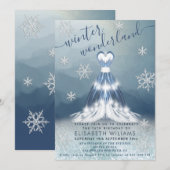 Schattige winter wonderland jurk zoet 16 kaart (Voorkant / Achterkant)