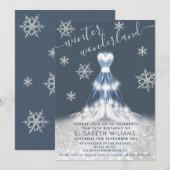 Schattige winter wonderland jurk zoet 16 kaart (Voorkant / Achterkant)