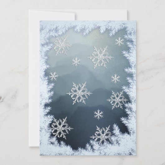 Schattige winter wonderland prinses jurk zoet 16 kaart (Achterkant)