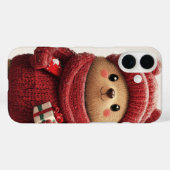 Schattige Winterbeer Kerstmis Case-Mate iPhone Case (Achterkant (horizontaal))