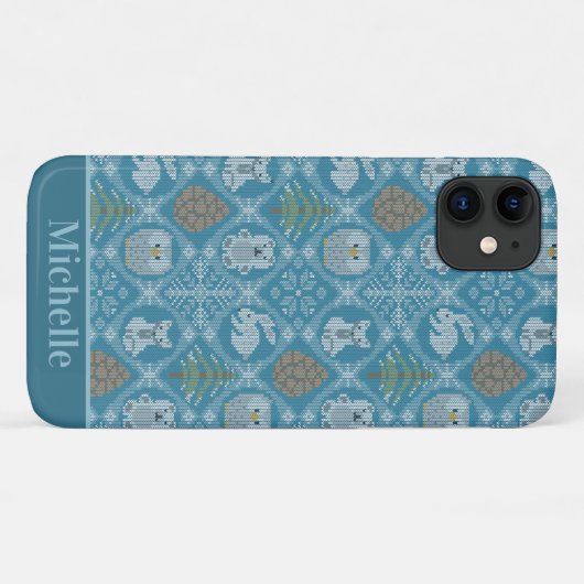 Schattige winterbos Case-Mate iPhone case (Achterkant (horizontaal))