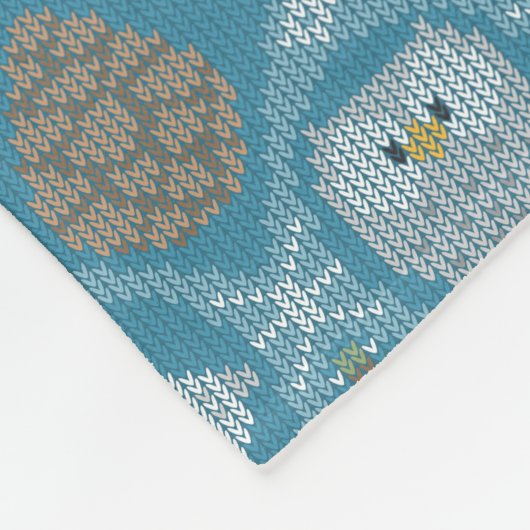 Schattige winterbos fleece deken (Hoek)