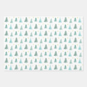 Schattige winterdelicatbomen, Kerstmis Inpakpapier Vel (Voorkant 2)