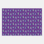 Schattige winterdelicatbomen, Kerstmis Inpakpapier Vel (Voorkant)