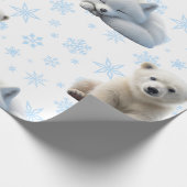 Schattige winterinpakpapier cadeaupapier (Hoek)