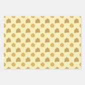 schattige winterkoekjes inpakpapier vel (Voorkant)