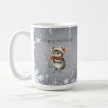 Schattige wintermuis met bessen