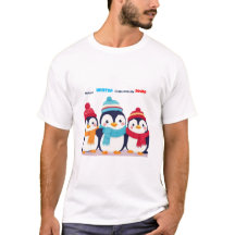 Schattige Winterpinguïns We Loven Winter