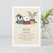 Schattige winterse beer. Onederland eerste verjaar Kaart (Staand voorkant)