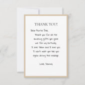 Schattige winterteddybeerpatroon bedankkaart (Voorkant)