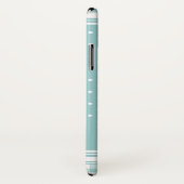 Schattige wintervos grijs aqua Case-Mate iPhone case (Achterkant / rechts)