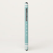 Schattige wintervos grijs aqua Case-Mate iPhone case (Achterkant/links)