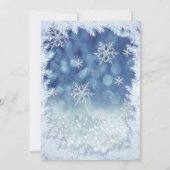 Schattige winterwonderland glitter ombre zoet 16 kaart (Achterkant)