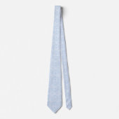 Schattige wit blauw landleypatroon stropdas (Voorkant)