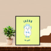 Schattige wit foto afdruk