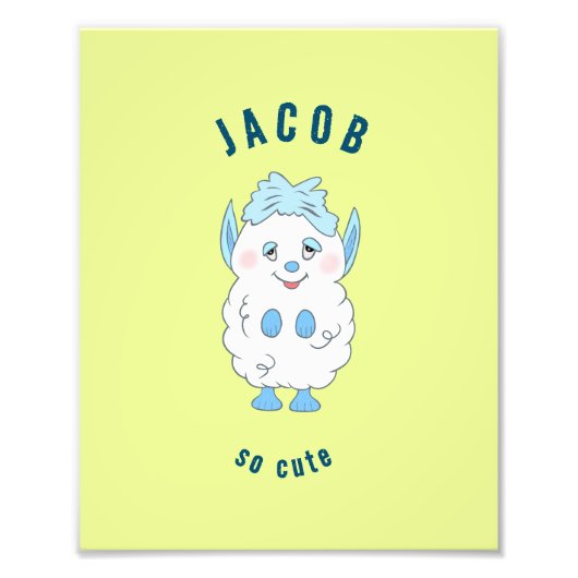 Schattige wit foto afdruk (Voorkant)