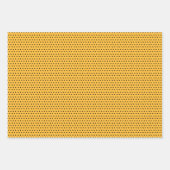 Schattige Wit Geel Daisies Floral Art Pattern Inpakpapier Vel (Voorkant 2)