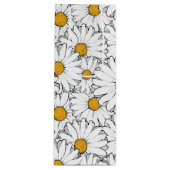 Schattige Wit Geel Daisies Floral Art Pattern Wijn Cadeautas (Voorkant)