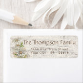 Schattige Wit Geel Shabby Chic Daisy Art Flowers Etiket (Insitu)