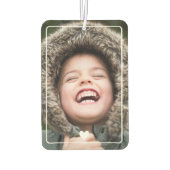 Schattige wit hart met foto luchtverfrisser (Achterkant)