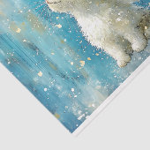 Schattige wit katje met vleugels AV3 decoupage Tissuepapier (Detail)