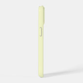 Schattige wit konijn gepersonaliseerde naam geel iPhone 15 case (Rechterkant)