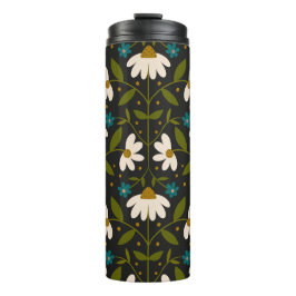 Schattige wit madeliefpatroon thermosbeker