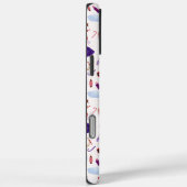 Schattige wit notenkraker kerstpatroon Case-Mate iPhone case (Achterkant / Rechts)