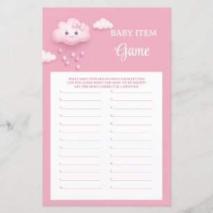 Schattige wit pluizig lachende wolk 9 Baby Item Ga