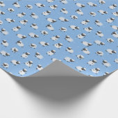 Schattige wit schaap:  lammeren. cadeaupapier (Hoek)