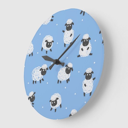 Schattige wit schaap:  lammeren. grote klok (Hoek)