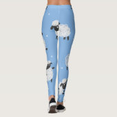 Schattige wit schaap: lammeren. leggings (Achterkant)