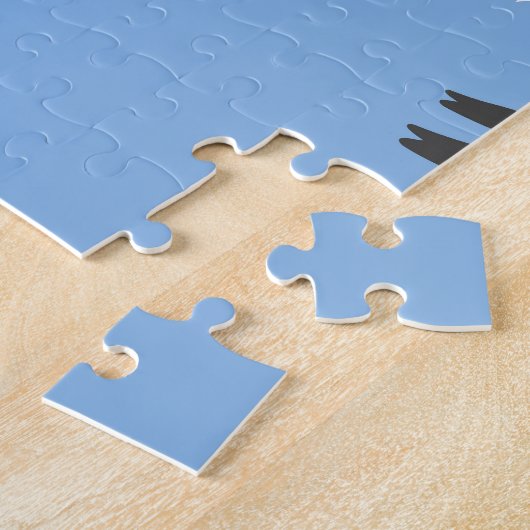 Schattige wit schaap:  lammeren. legpuzzel (Zijkant)