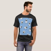 Schattige wit schaap:  lammeren. t-shirt (Voorkant volledig)