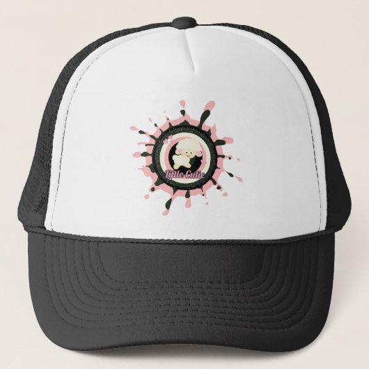 Schattige wit schaap trucker pet (Voorkant)