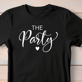 Schattige Wit Script Bachelorette Party T-shirt