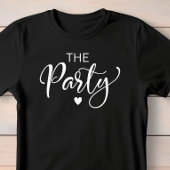 Schattige Wit Script Bachelorette Party T-shirt