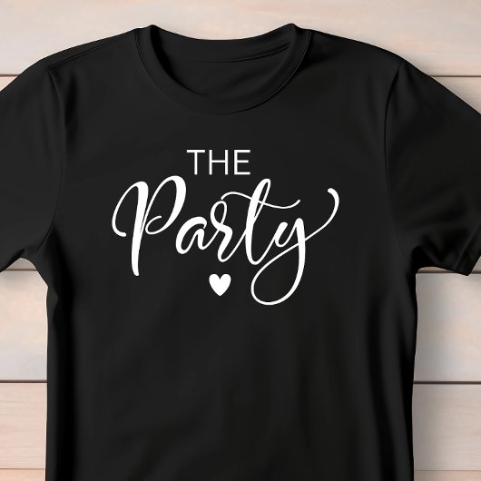 Schattige Wit Script Bachelorette Party T-shirt
