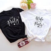 Schattige Wit Script Bachelorette Party T-shirt