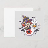 Schattige Witch Kind voor Halloween (Voorkant / Achterkant)