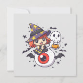 Schattige Witch Kind voor Halloween (Voorkant)