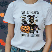 Schattige Witch's Brew Coffee Edition Halloween Ts T-shirt